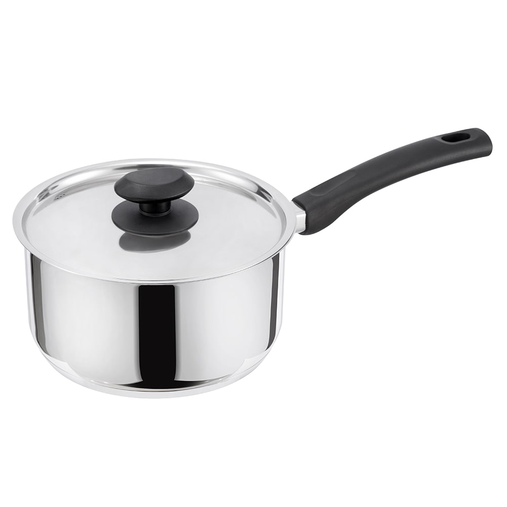 16*8CM Single handle 18/8 S/S lid saucepan JY-1608RS