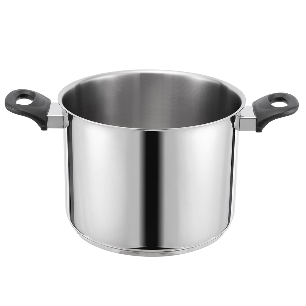 24*18CM Double side handle 18/8 S/S lid stockpot JY-2418RS