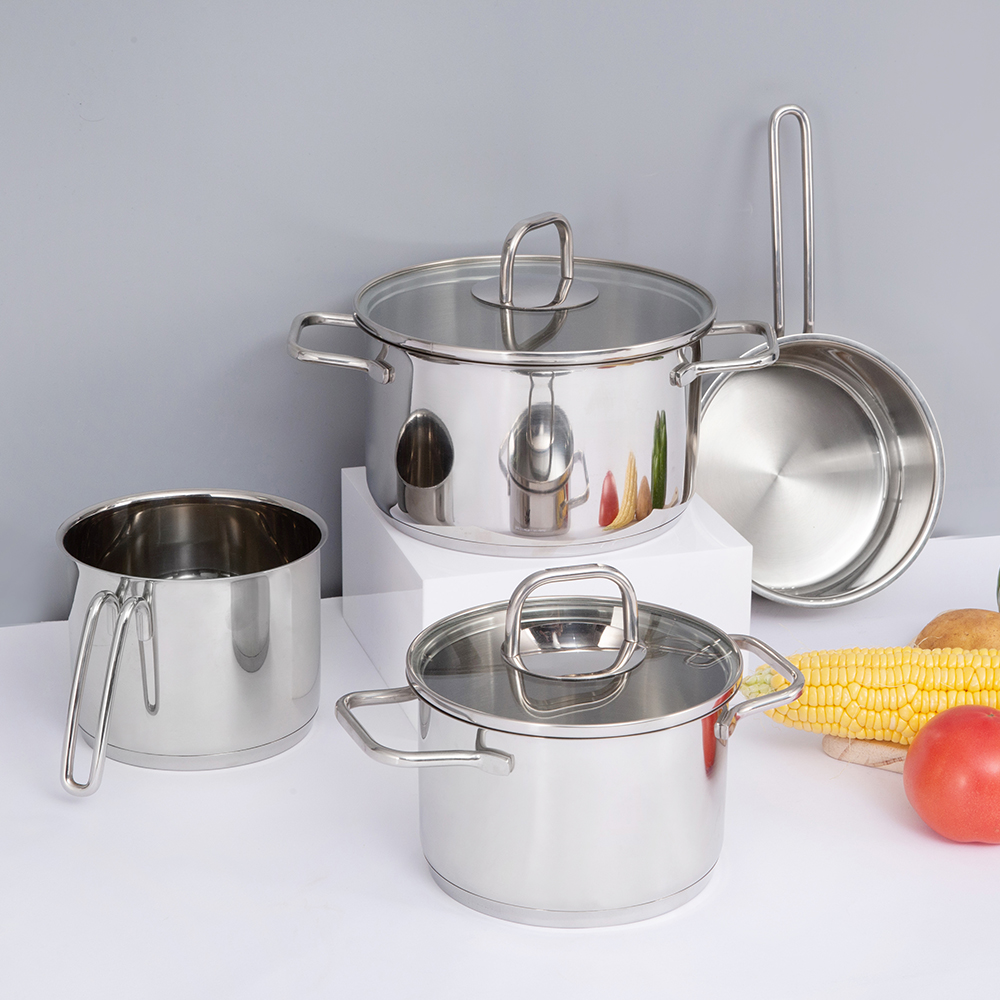 Saucepan and Stockpot Stainless Steel Cookware Set JY-HJ-5