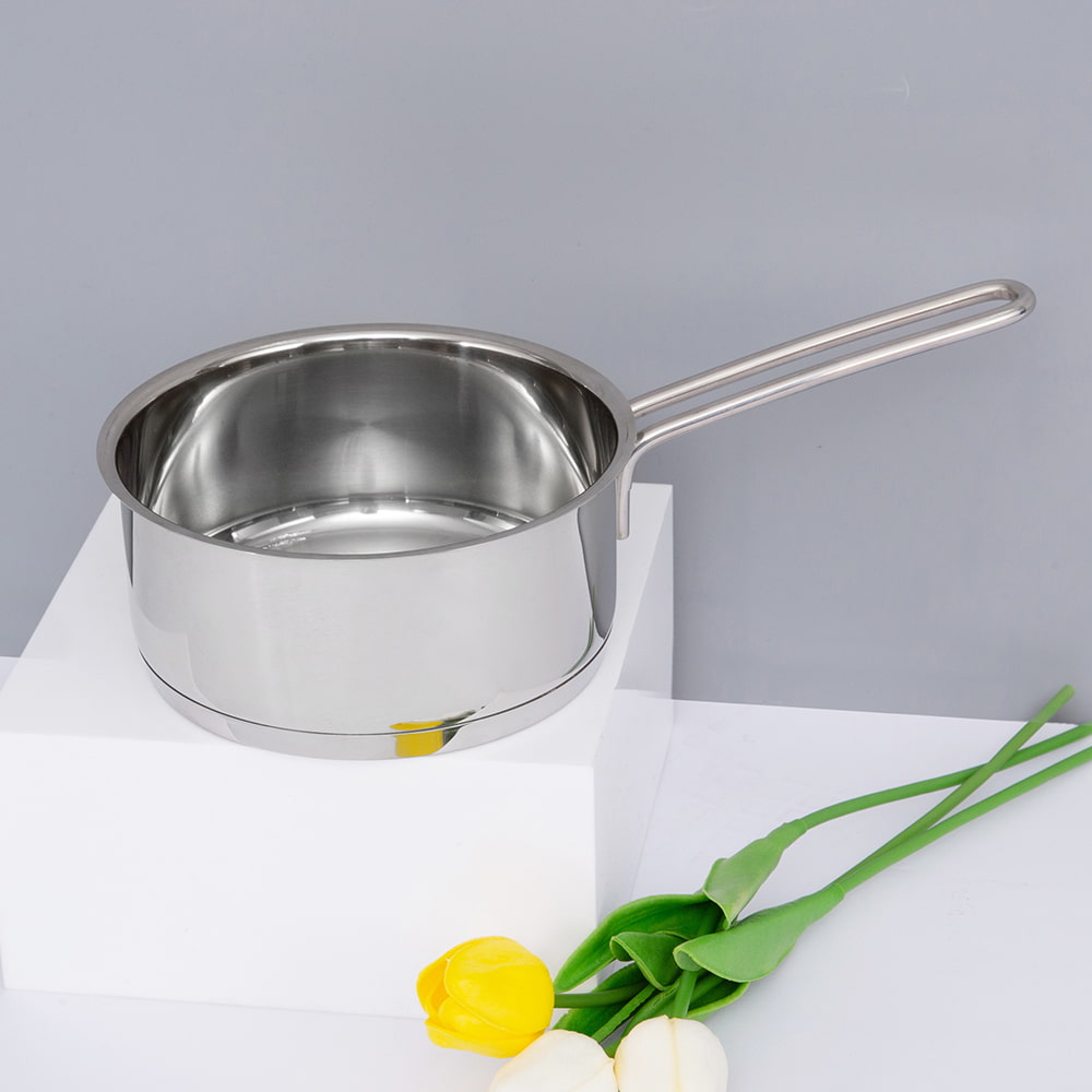 16*7.5CM Single long handle flat lid saucepan JY-1675HJ