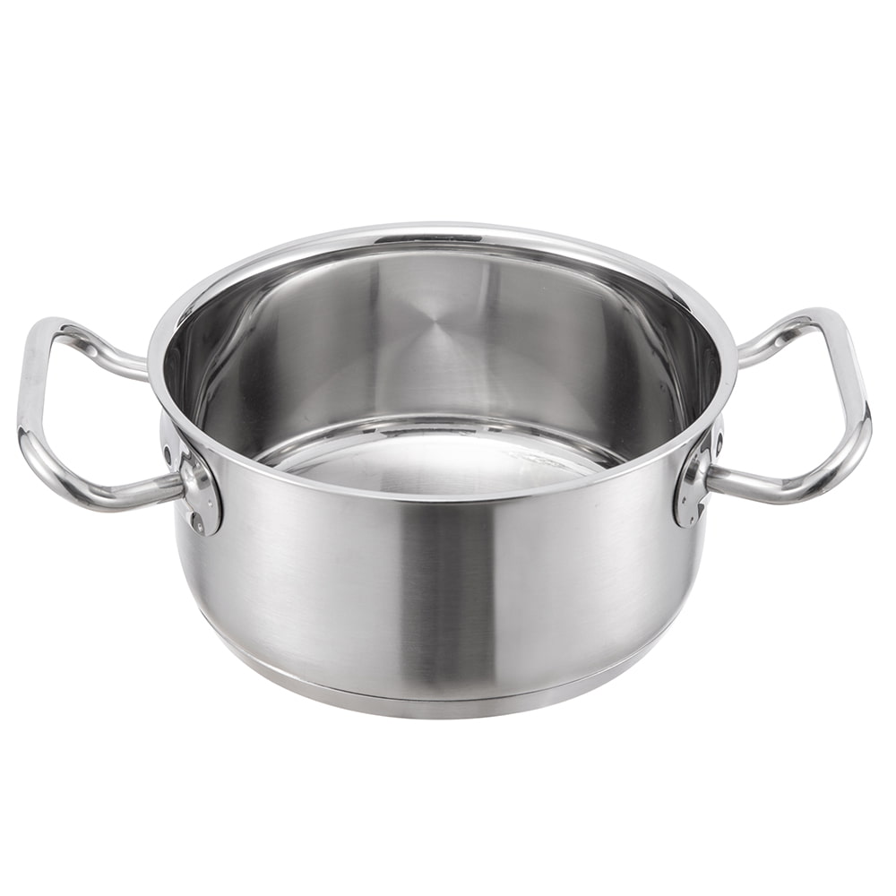 24*13.8CM Double side handle stainless steel lid stockpot JY-24138DGB