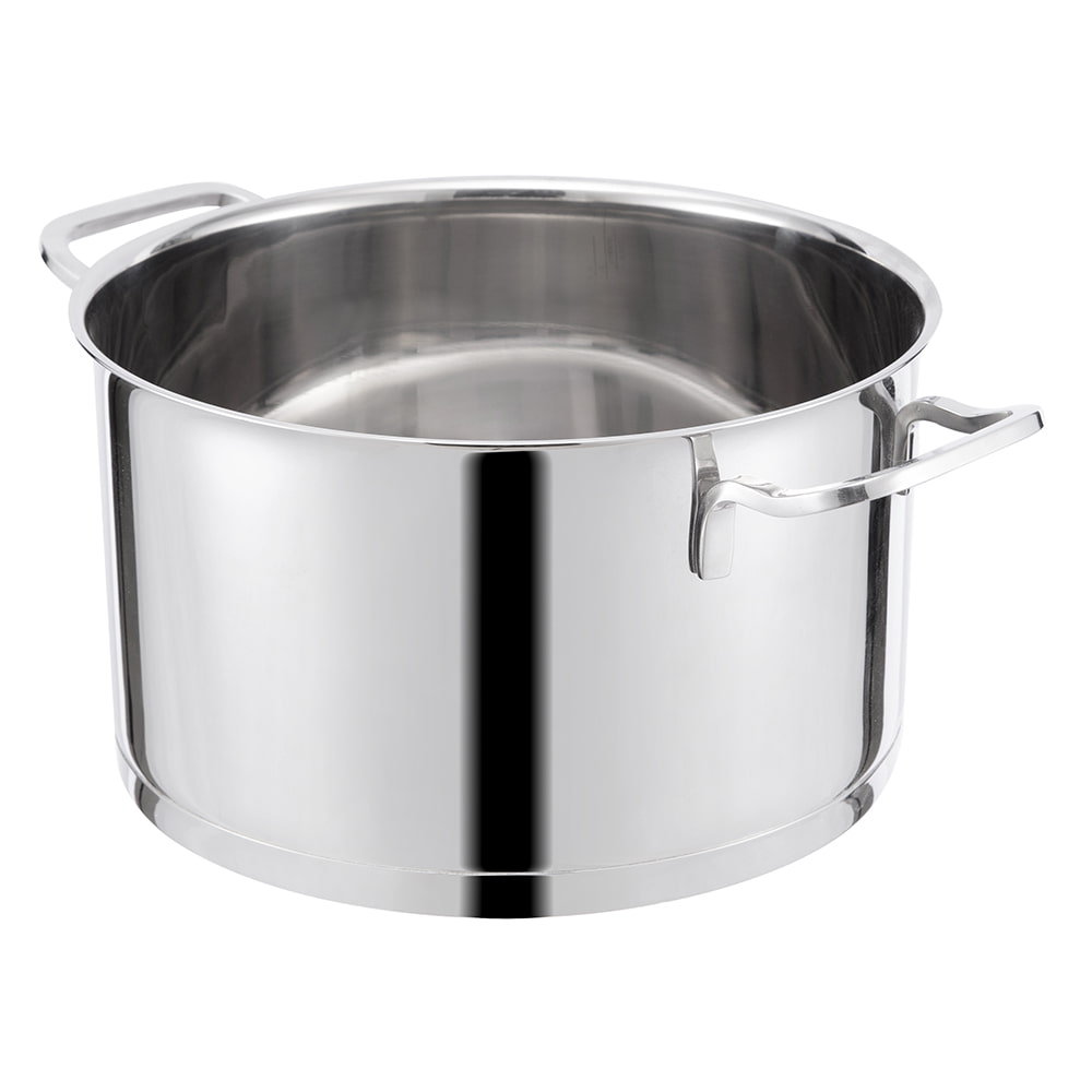 24*13.8CM Double side handle SUS304 lid stockpot JY-24138ZFD