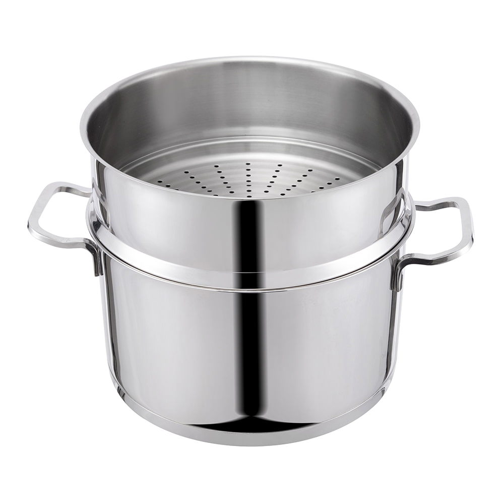 24*13.8CM Double side handle SUS304 lid stockpot JY-24138ZFD