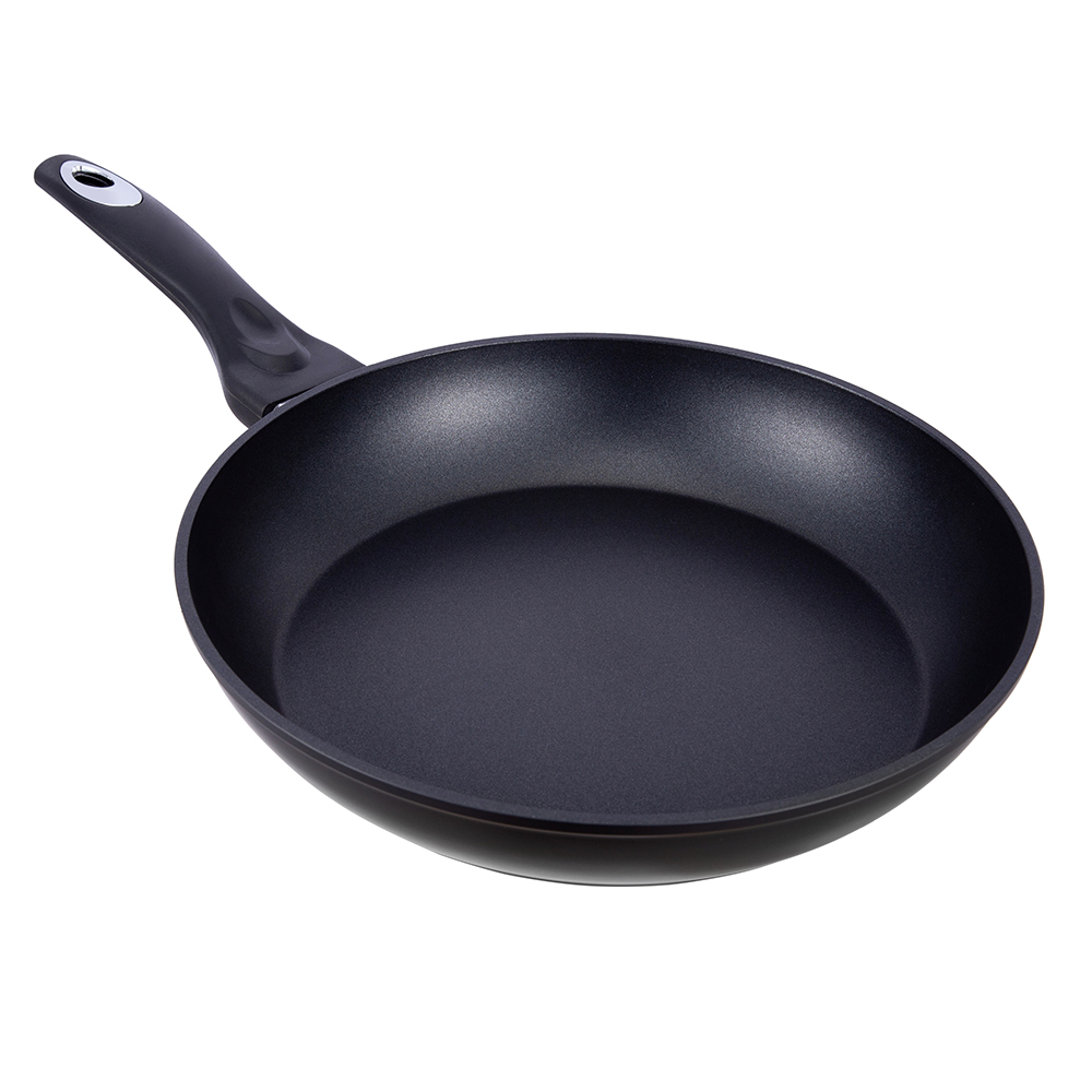 22*4.5cm black non-stick aluminum frying pan without lid JY-BF29-2-2245 