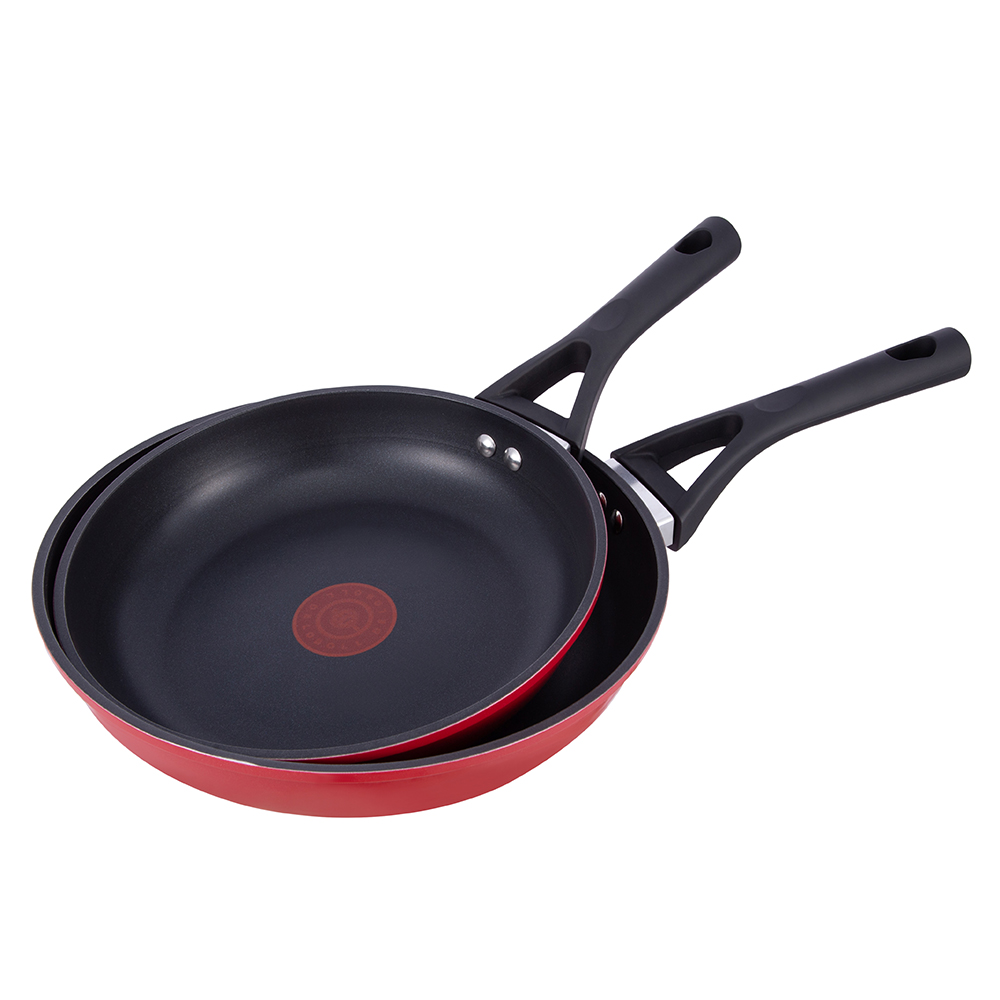 24*5.0cm non stick thermochromic spot aluminum frying pan without lid JY-HHDL22-2450